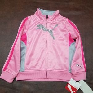 Toddler Girls Pink Puma Jacket  NWT 24 months
